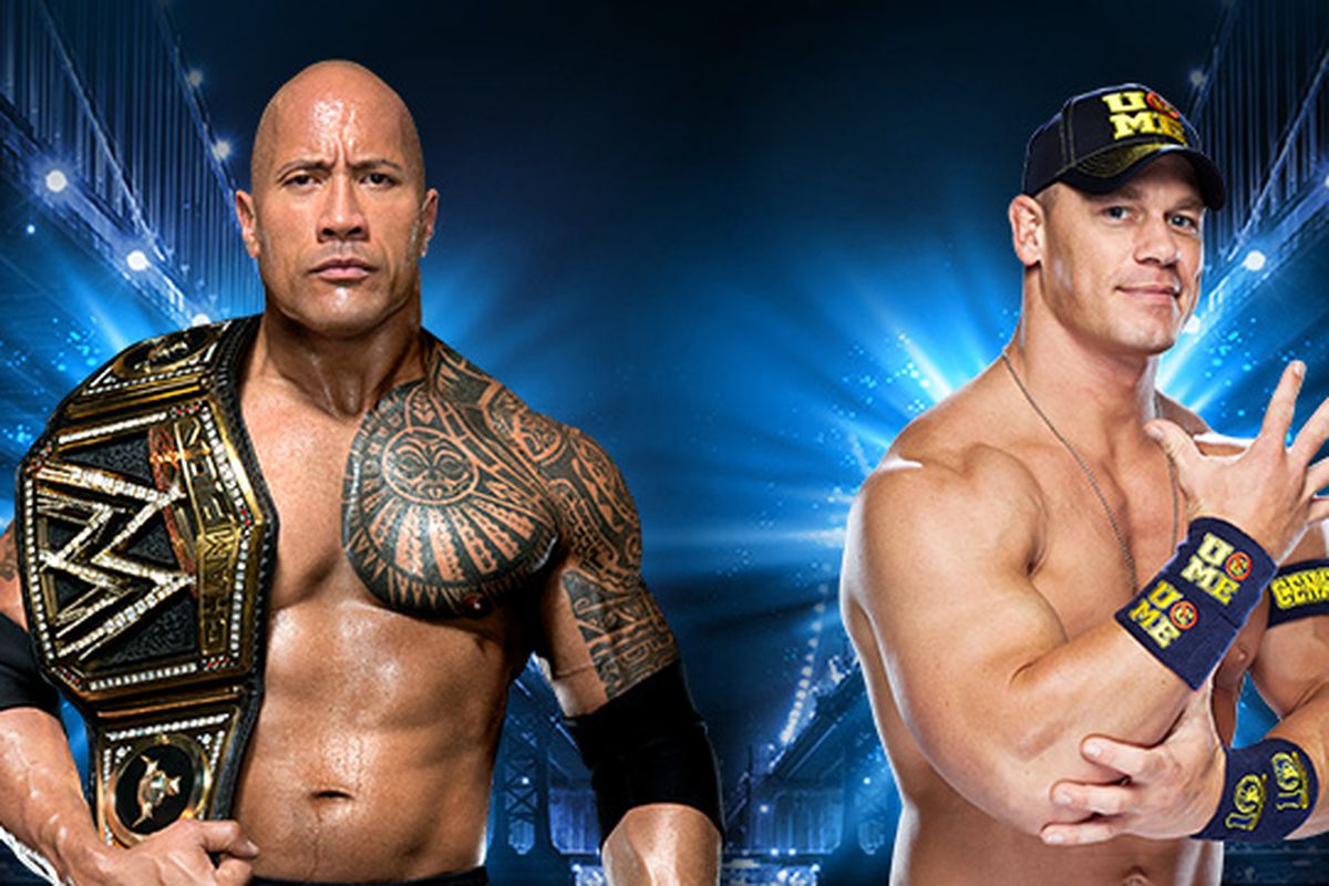 The Rock vs. John Cena WrestleMania 29 main event match official ...