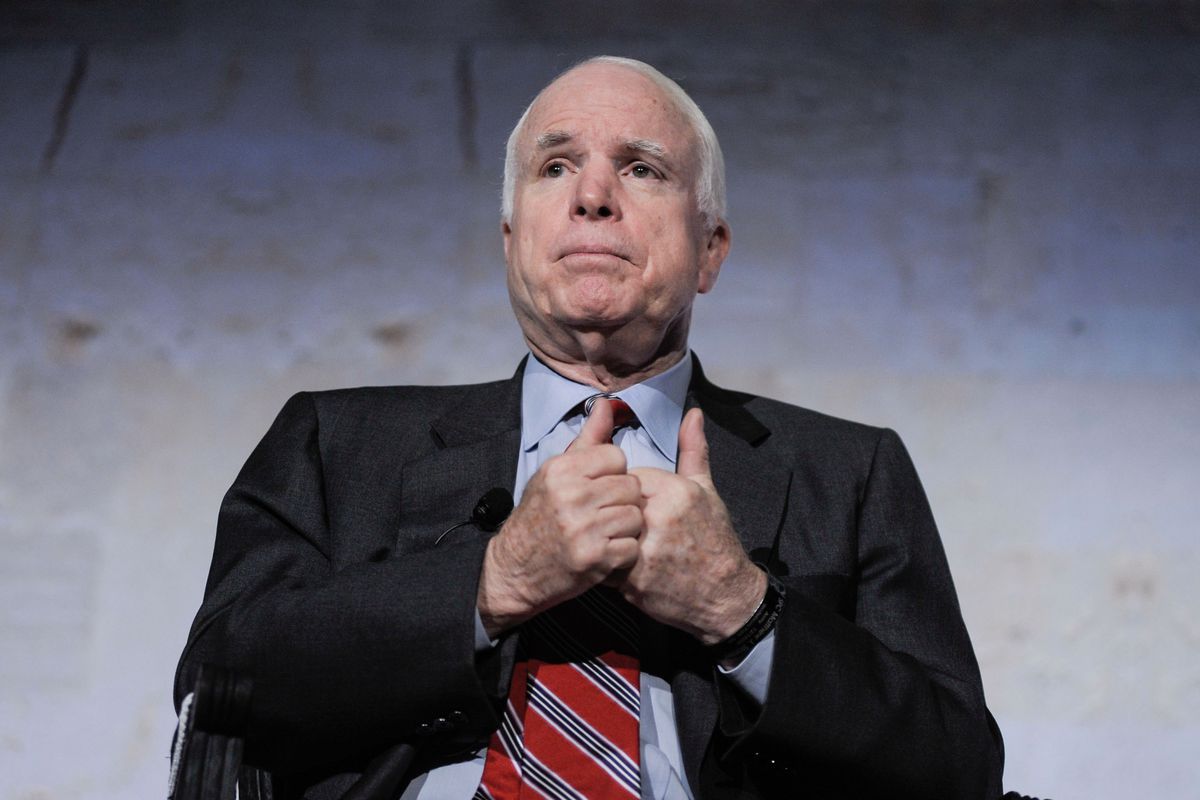 Senator John McCain is a lead sponsor of the Senate bill.