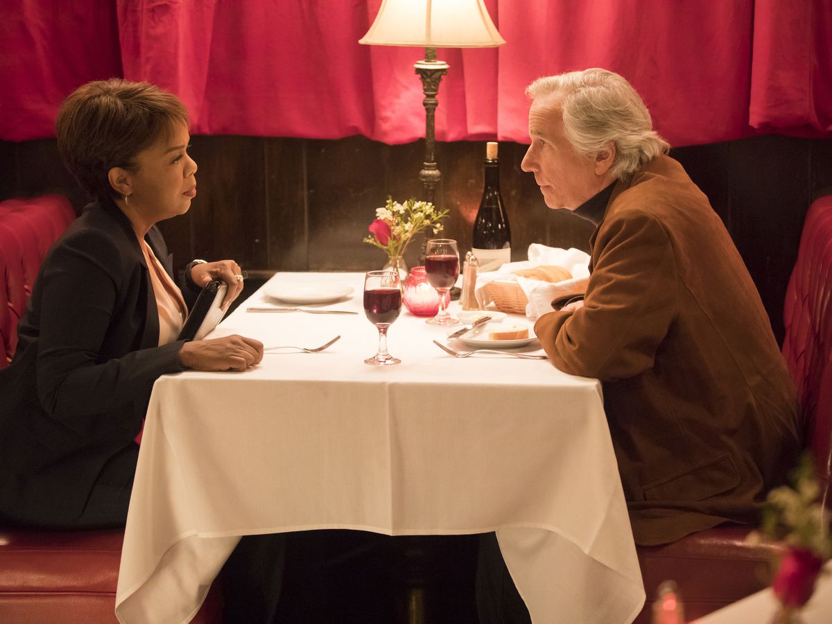 Two actors dine at an old-school steakhouse in Los Angeles, California.