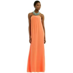 <i><a href="https://www.renttherunway.com/shop/designers/cedriccharlier_dresses/tangerinespritzergown">Cedric Charlier's Tangerine Spritzer Gown</a>, $495 (was $1,980)</i>
