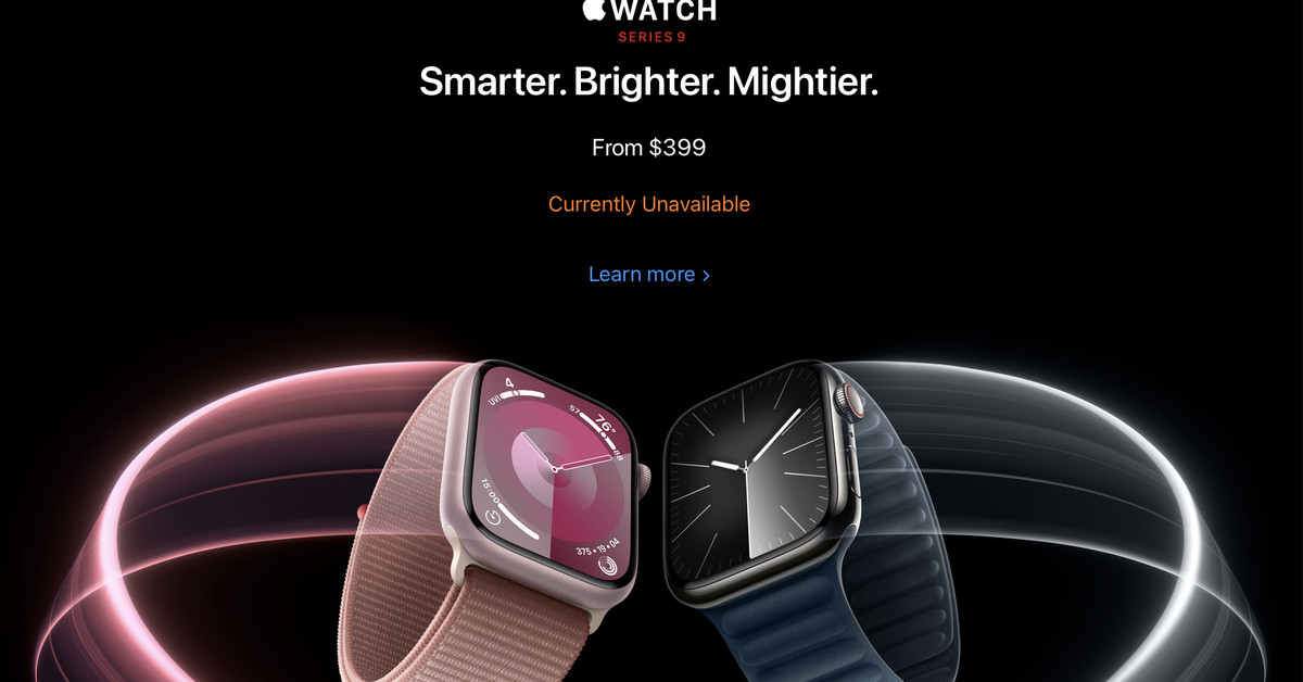 You are currently viewing Apple pulls online sales of Apple Watches as US ban nears – The Verge