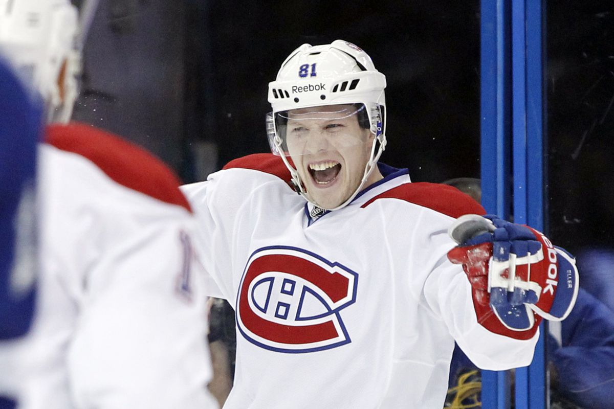 Lars Eller celebrating after a goal....he probably has the same face on right now! 