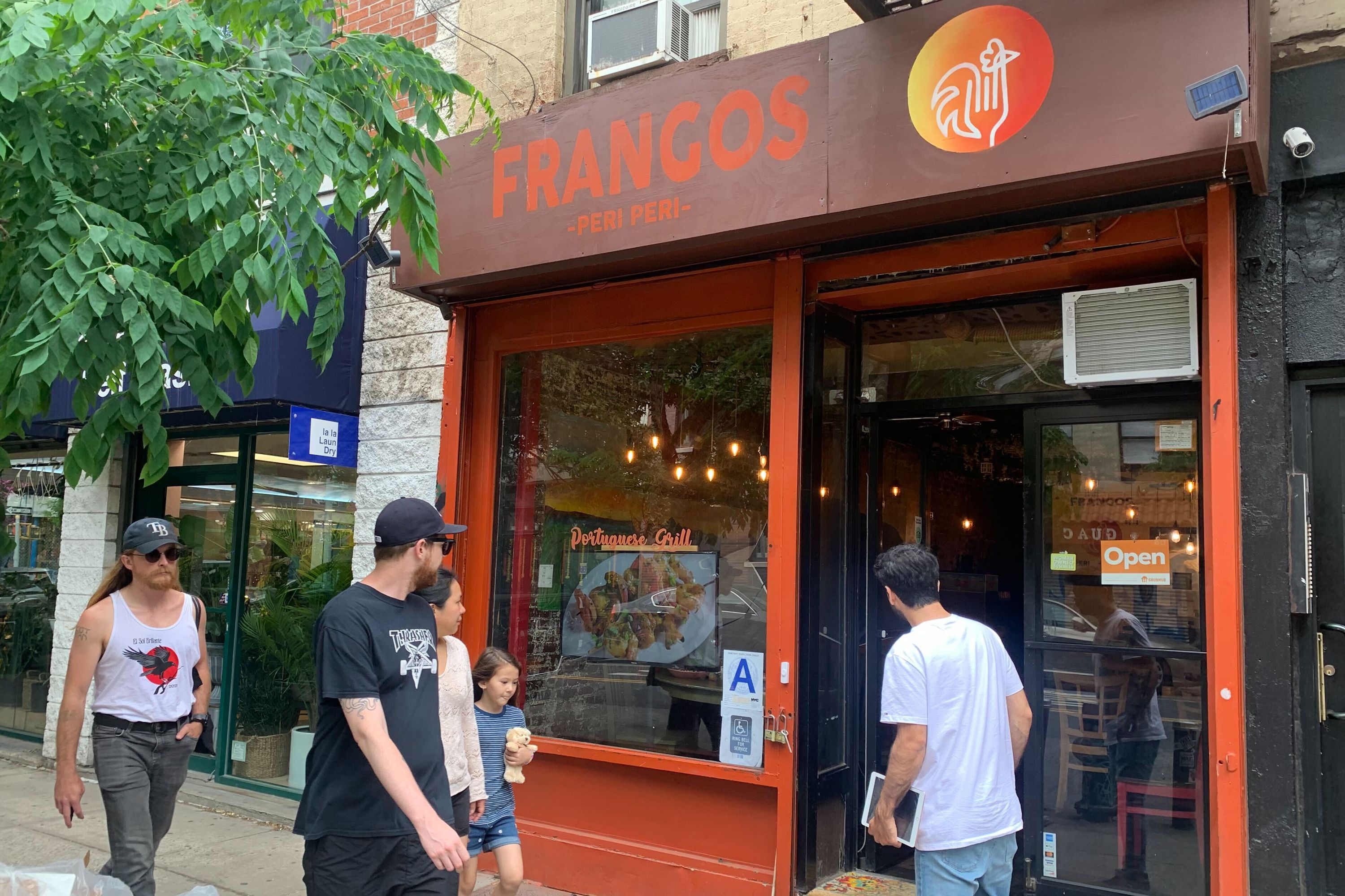 East Village eatery Frangos is among the dozens of restaurants forced to remove outdoor dining sheds for noncompliance with city rules, June 7, 2022.