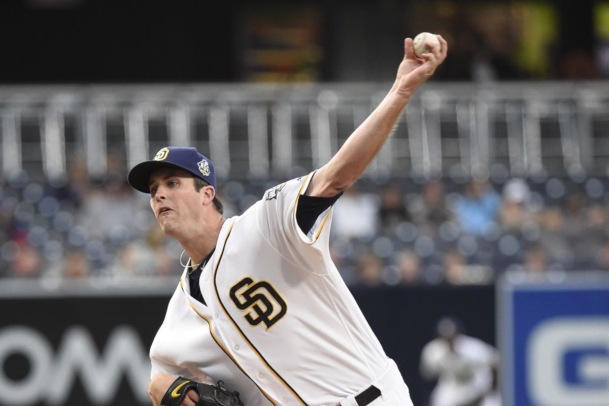 Drew Pomeranz in action for the Padres.