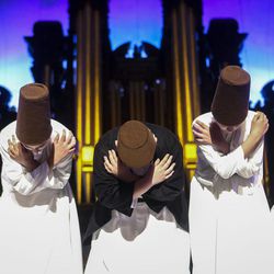 Pacifica Institute Youth Dervishes perform during the 2017 Sacred Music Evening hosted by the Salt Lake Interfaith Roundtable in the Tabernacle on Temple Square in Salt Lake City on Sunday, March 19, 2017.