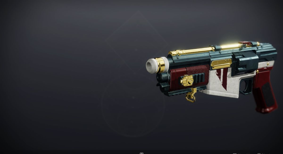 The D.F.A. hand cannon in Destiny 2