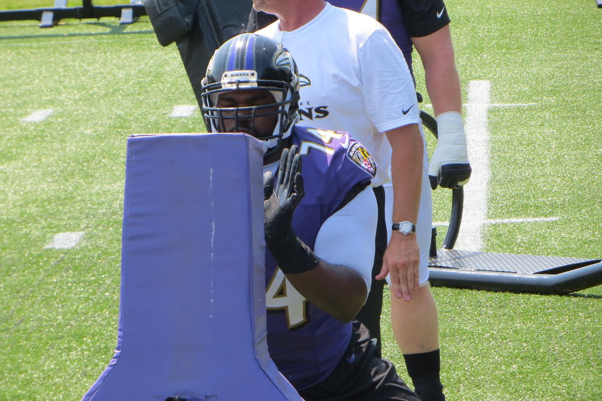Ravens "new" left tackle Michael Oher (7/26/12)