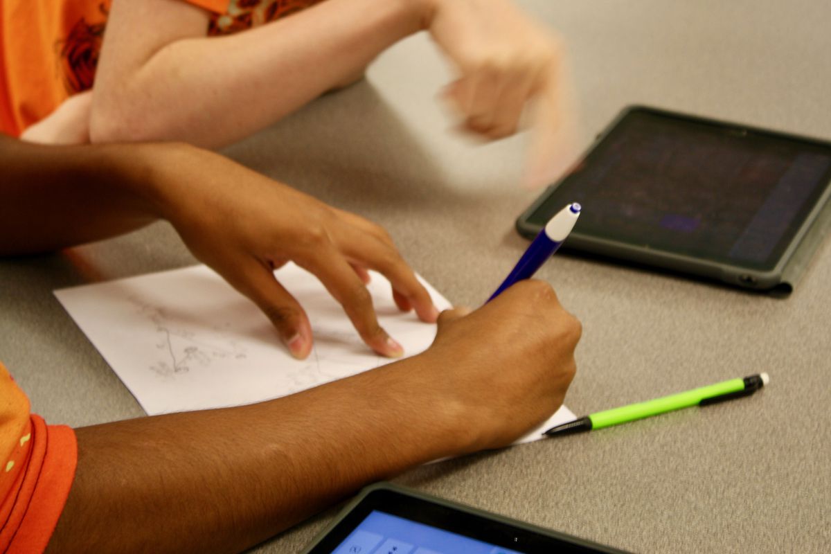 Students work on an assignment at Decatur Central High School. (File Photo)
