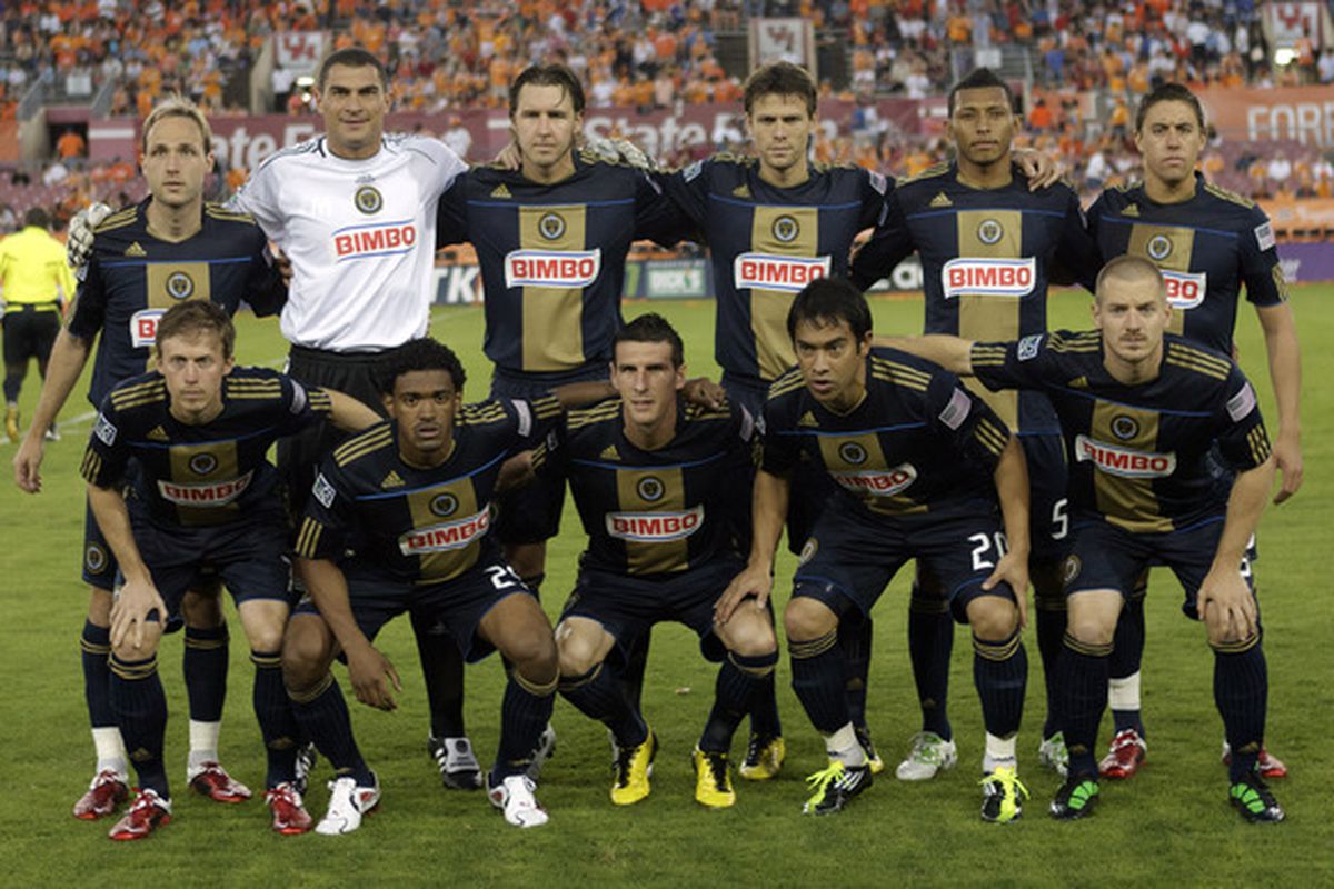 HOUSTON - MARCH 19:  2011 Philadelphia Union team photo at Robertson Stadium on March 19, 2011 in Houston, Texas.  (Photo by Bob Levey/Getty Images)