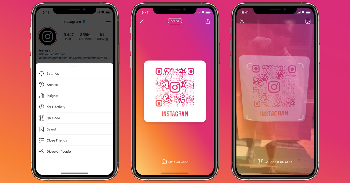 Instagram launches QR codes globally, letting people open a profile ...