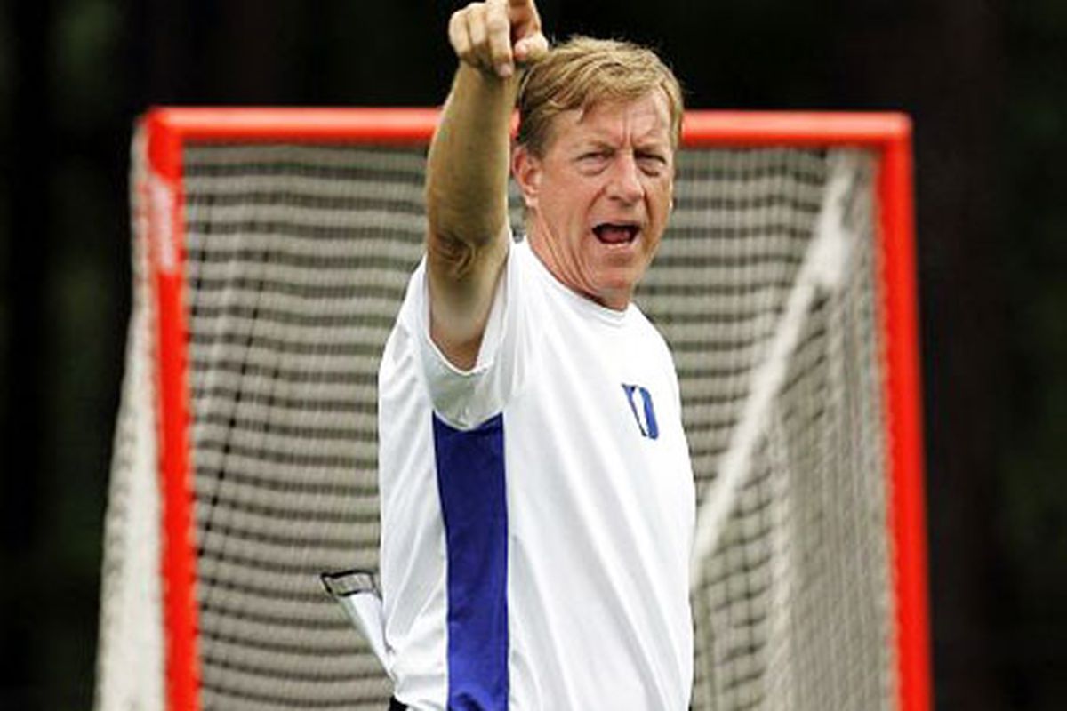 The maestro of fun.  (Fun not pictured.)  via <a href="http://www.athleticedgelacrosse.com/images/john_danowski_lax_coach400.jpg">www.athleticedgelacrosse.com</a>