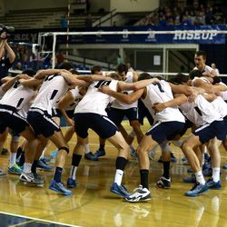 BYU's pre game chant vs San Diego at home in Provo on January 31, 2015.

<img height="1" width="1" src="http://beacon.deseretconnect.com/beacon.gif?cid=248261&pid=7&reqid=141460&campid=" />