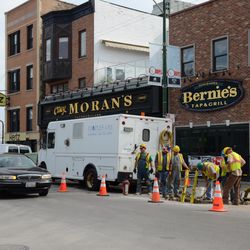 4:45 p.m. Peoples Gas utility work on Clark, just south of Waveland - 