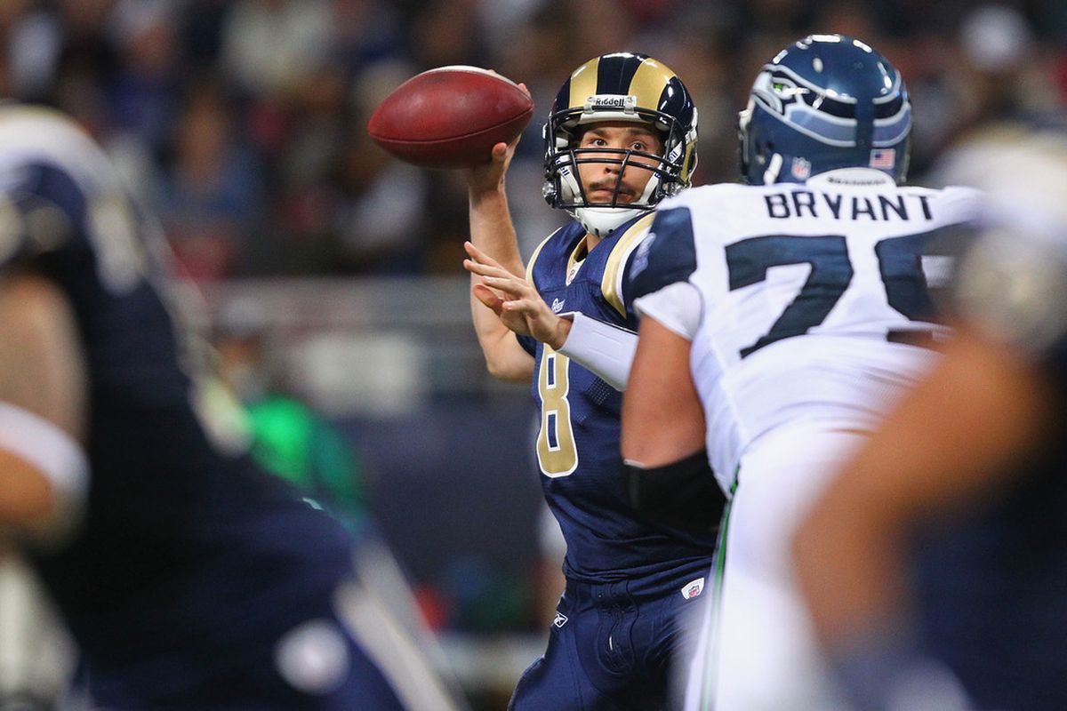 Sam Bradford looks like a go for the St. Louis Rams in tonight's Monday Night Football game against the Seahawks. 
