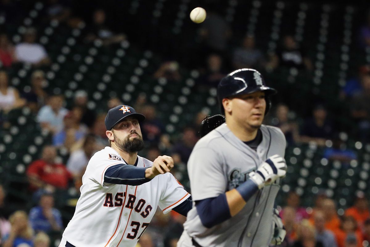 The ball didn't bounce the right way for Pat Neshek and the Astros Wednesday night.