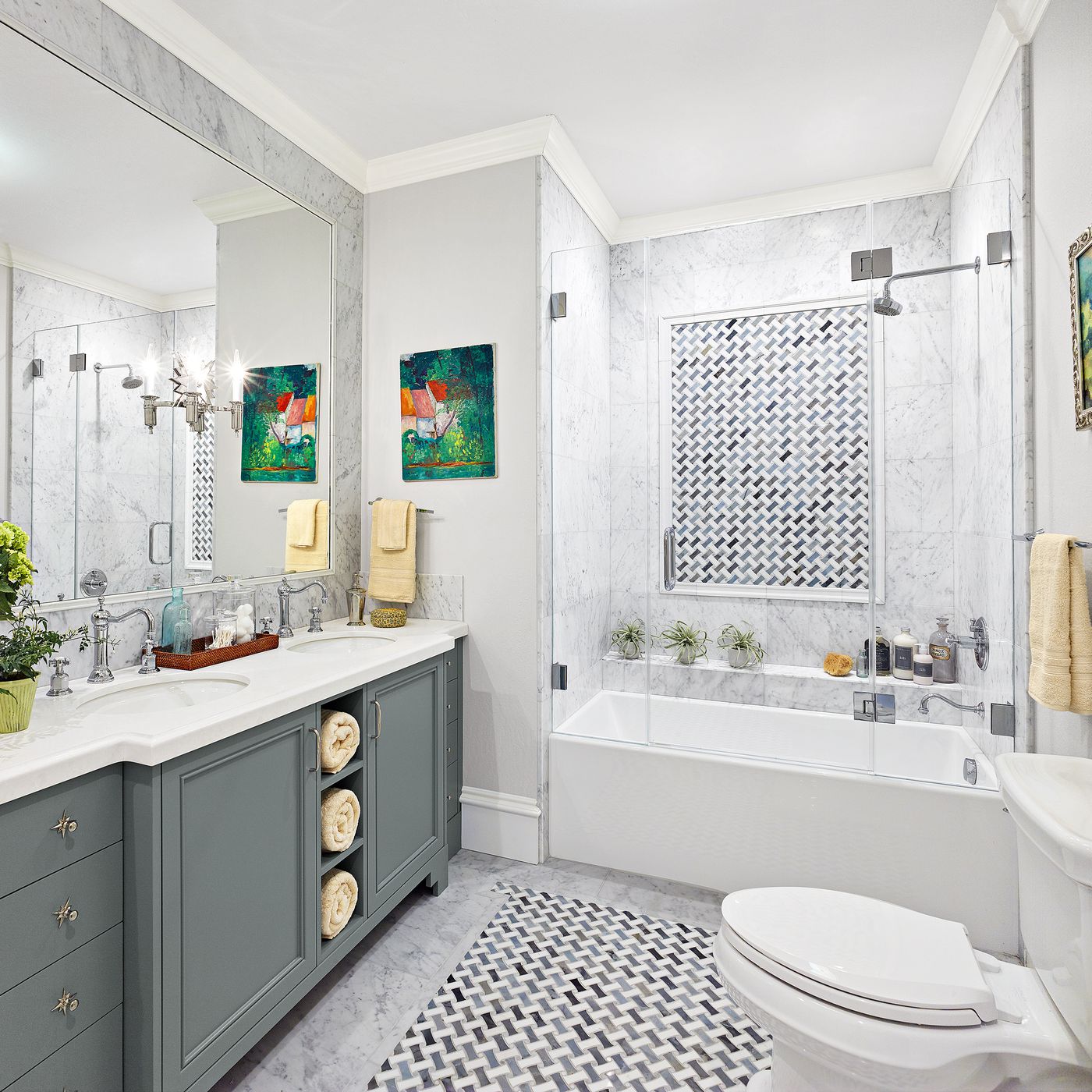 Before and After: A Small Bath Gets an Artful Upgrade - This Old House