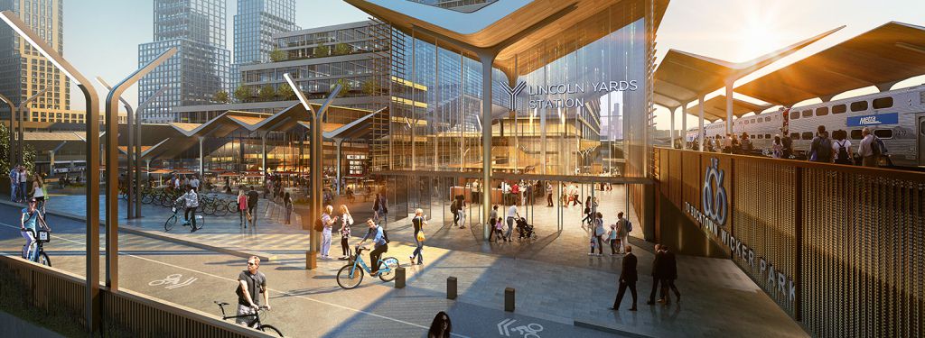 An artist’s rendering of the proposed Lincoln Yards development. | Sterling Bay