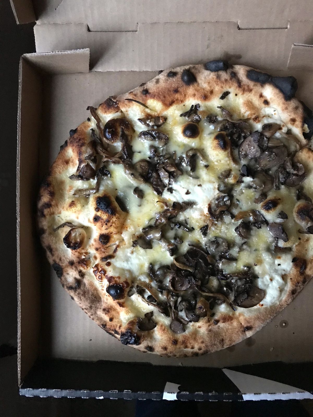 Funghi pizza from Fiorella