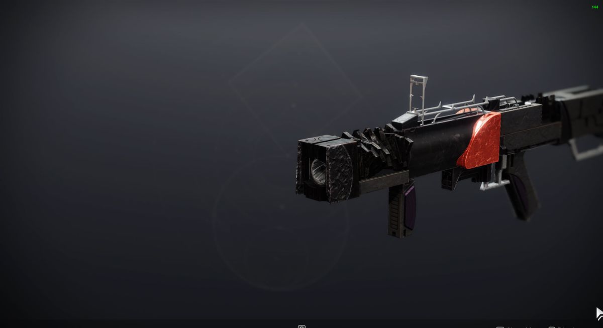Destiny 2: The Witch Queen Vow of the Disciple Forbearance. a Legendary 72 RPM Wave Frame Grenade Launcher that deals Arc damage and uses Special ammo