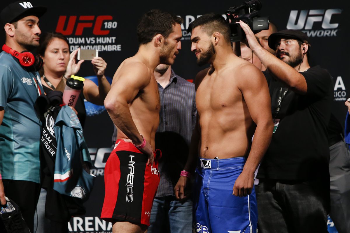 Jake Ellenberger will try to hand Kelvin Gastelum his first career loss at UFC 180 on Saturday.