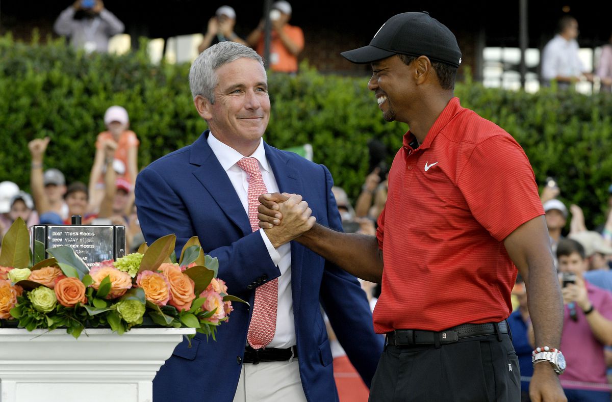Tiger Woods, Jay Monahan, PGA Tour, Tour Championship