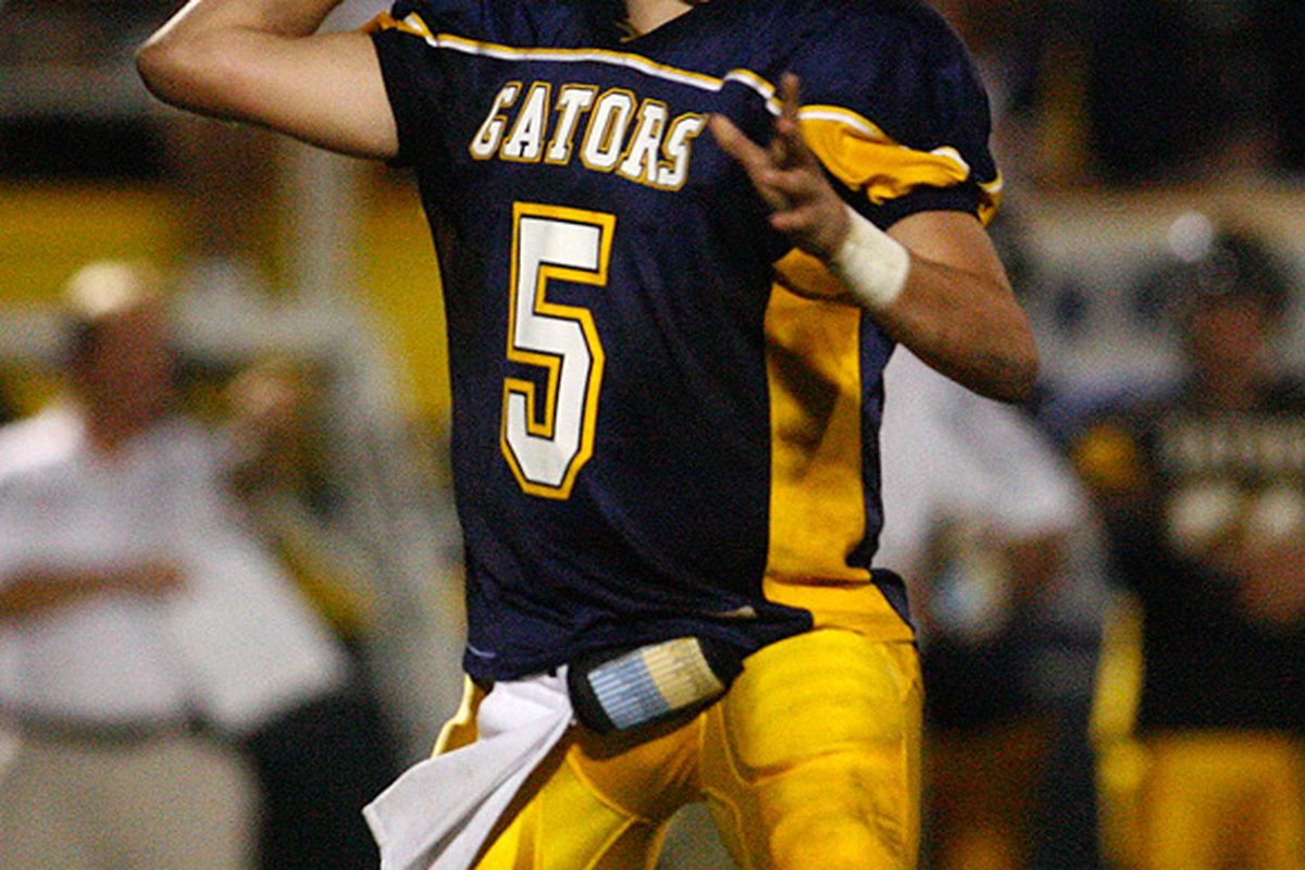 Land O'Lakes High School quarterback Stephen Weatherford, who verbally committed to USF on Friday. via <a href="http://hometeam.s3.amazonaws.com/highres-photos%2FTP_312415_ZUPP_Football_2_.JPG">hometeam.s3.amazonaws.com</a>