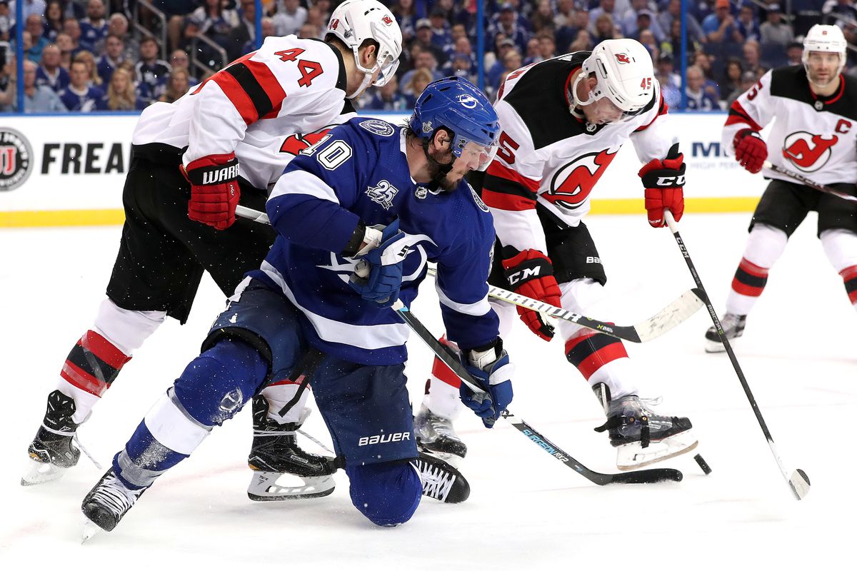 NHL: Stanley Cup Playoffs-New Jersey Devils at Tampa Bay Lightning
