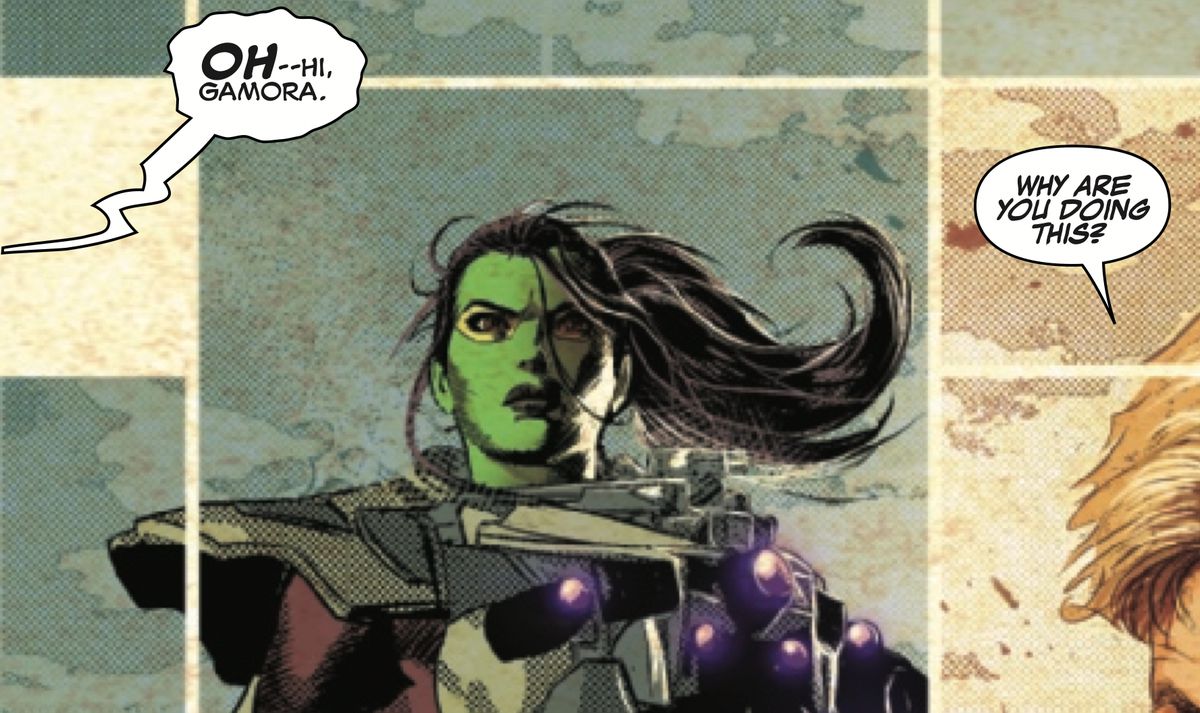 Gamora as Requiem in Infinity Wars #1, Marvel Comics (2018).