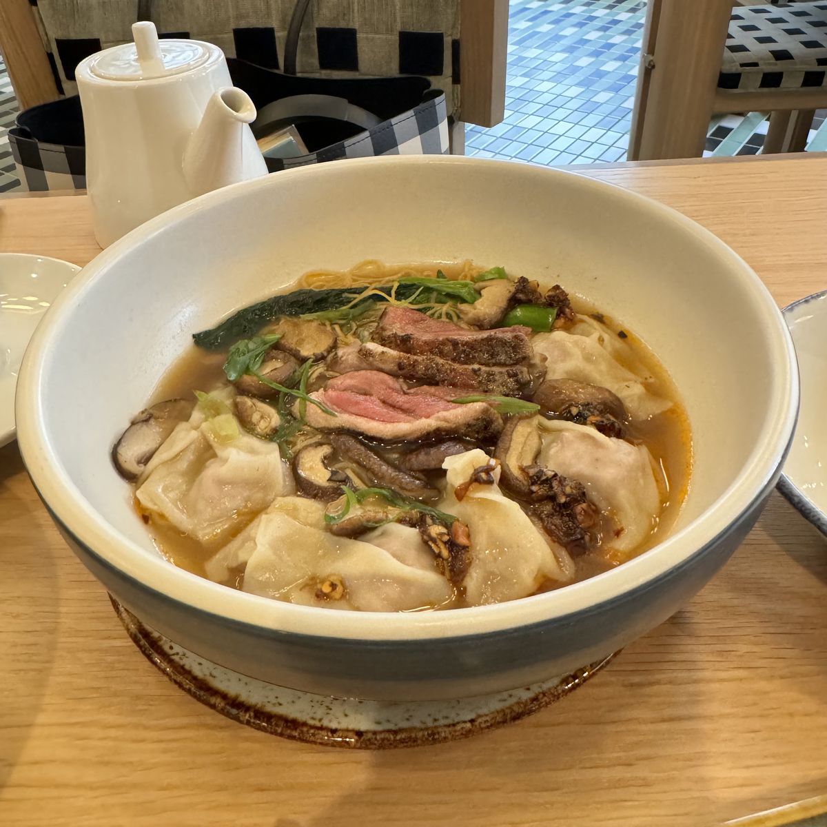 A bowl of duck soup from the Third Floor in San Francisco