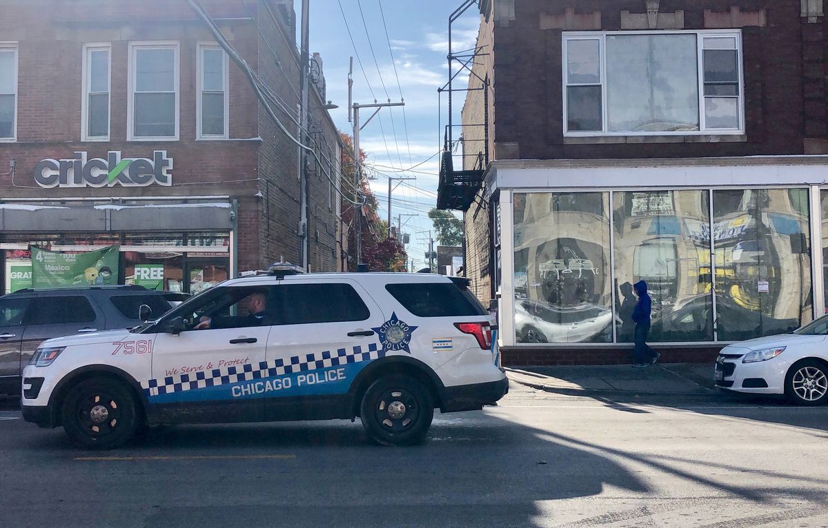 Chicago police increased patrols in the area of Lawndale Avenue and 26th Street after a 7-year-old girl was critically wounded in a shooting Thursday, Oct. 31, 2019.