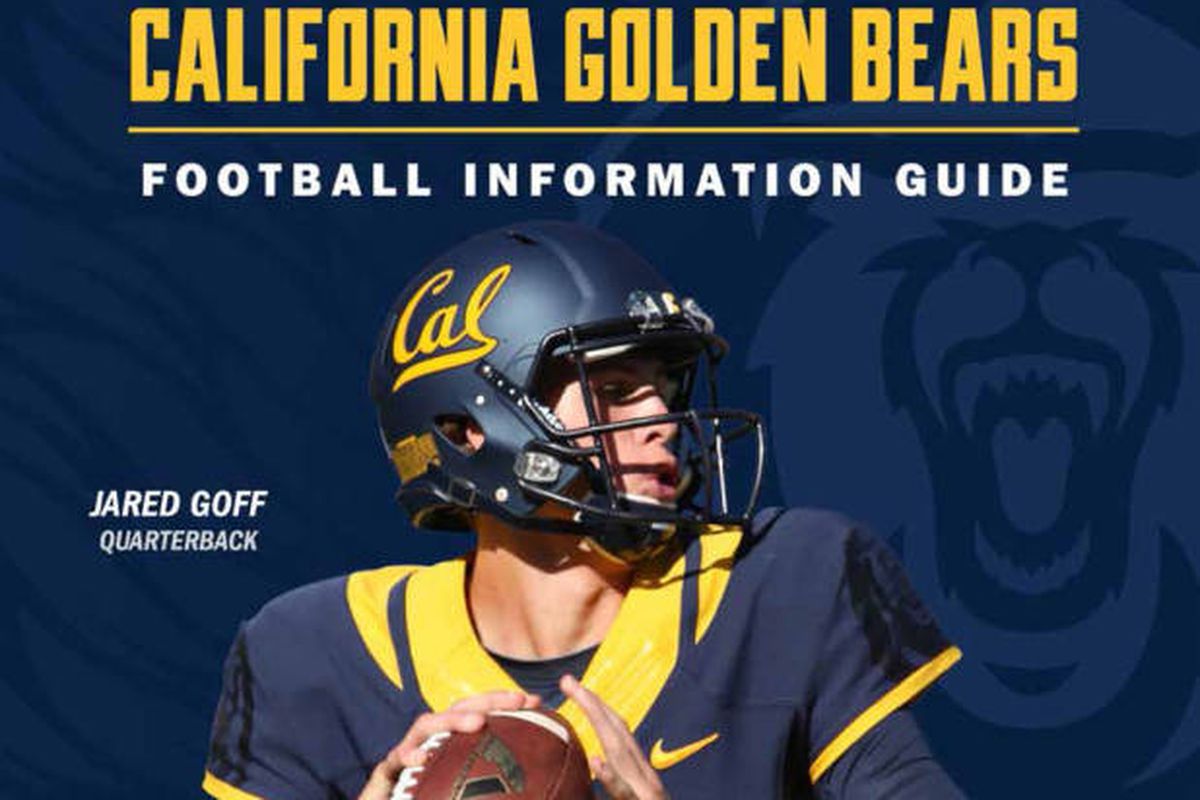 Jared Goff on the Cal Media Guide Cover