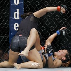 Michelle Waterson looks for the finish at UFC on FOX 29.