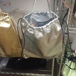 Drawstring backpack, $115