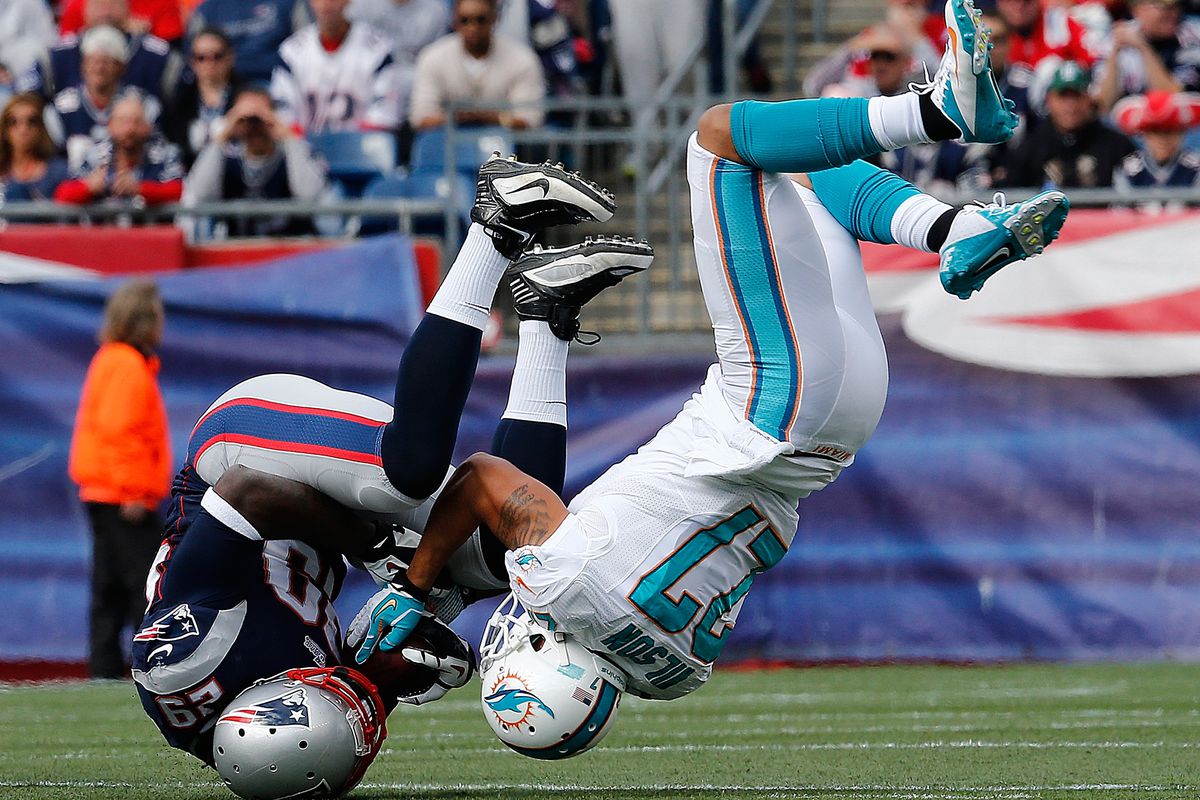 The Dolphins at Patriots game turned upside down in the second half.
