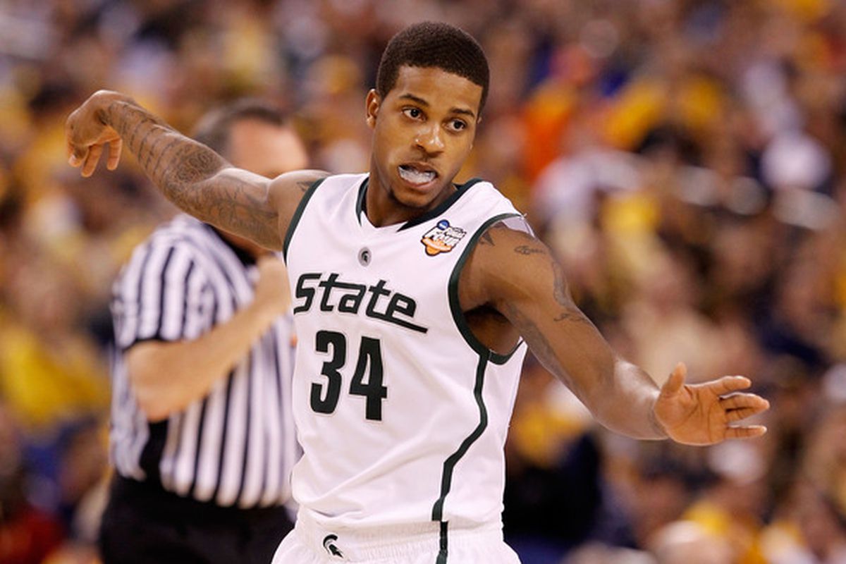 This might have been my favorite MSU hoops jersey style. Didn't last long.