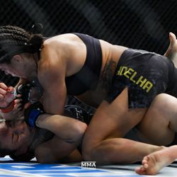 Claudia Gadelha and Nina Ansaroff battle at UFC 231.