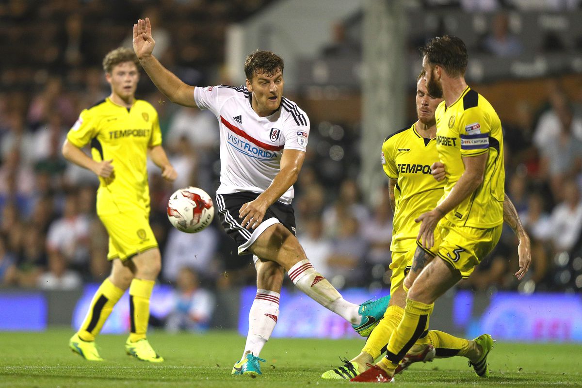 The main threat in Fulham's side, Chris Martin