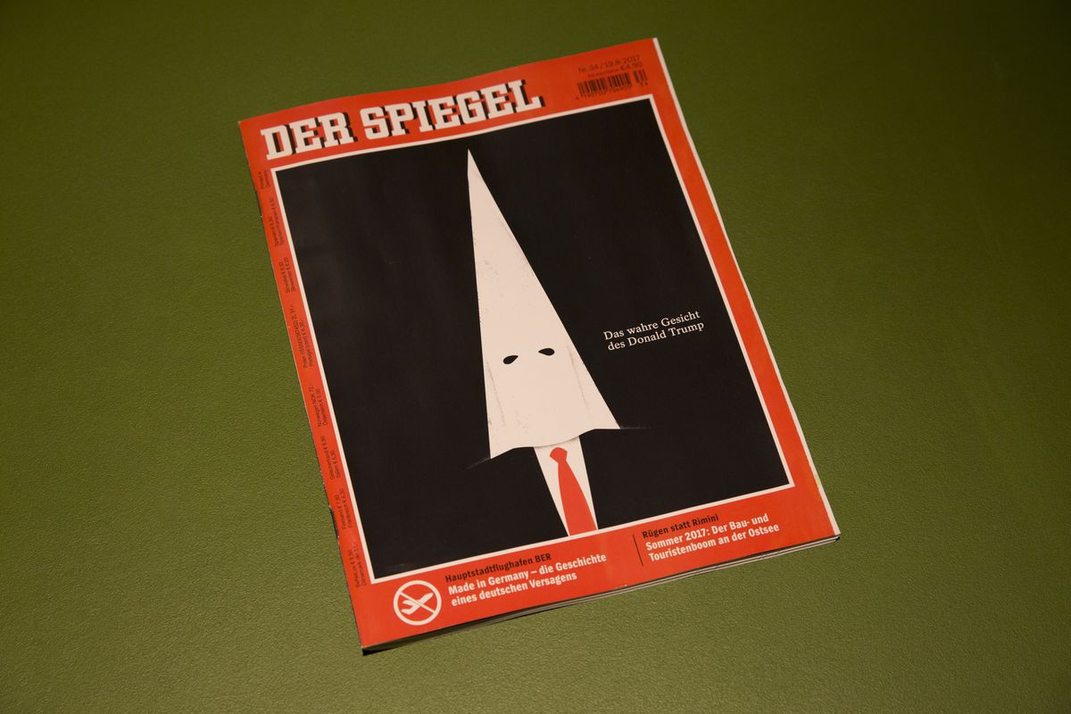 Donald Trump In KKK Mask On The Cover Of Der Spiegel