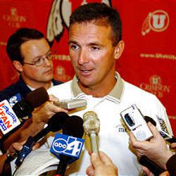 Utah coach Urban Meyer tells media he is satisfied with the progress made by running back Marty Johnson.