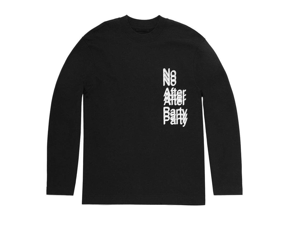 Alexander Wang No After Party Long-Sleeve T-Shirt in black