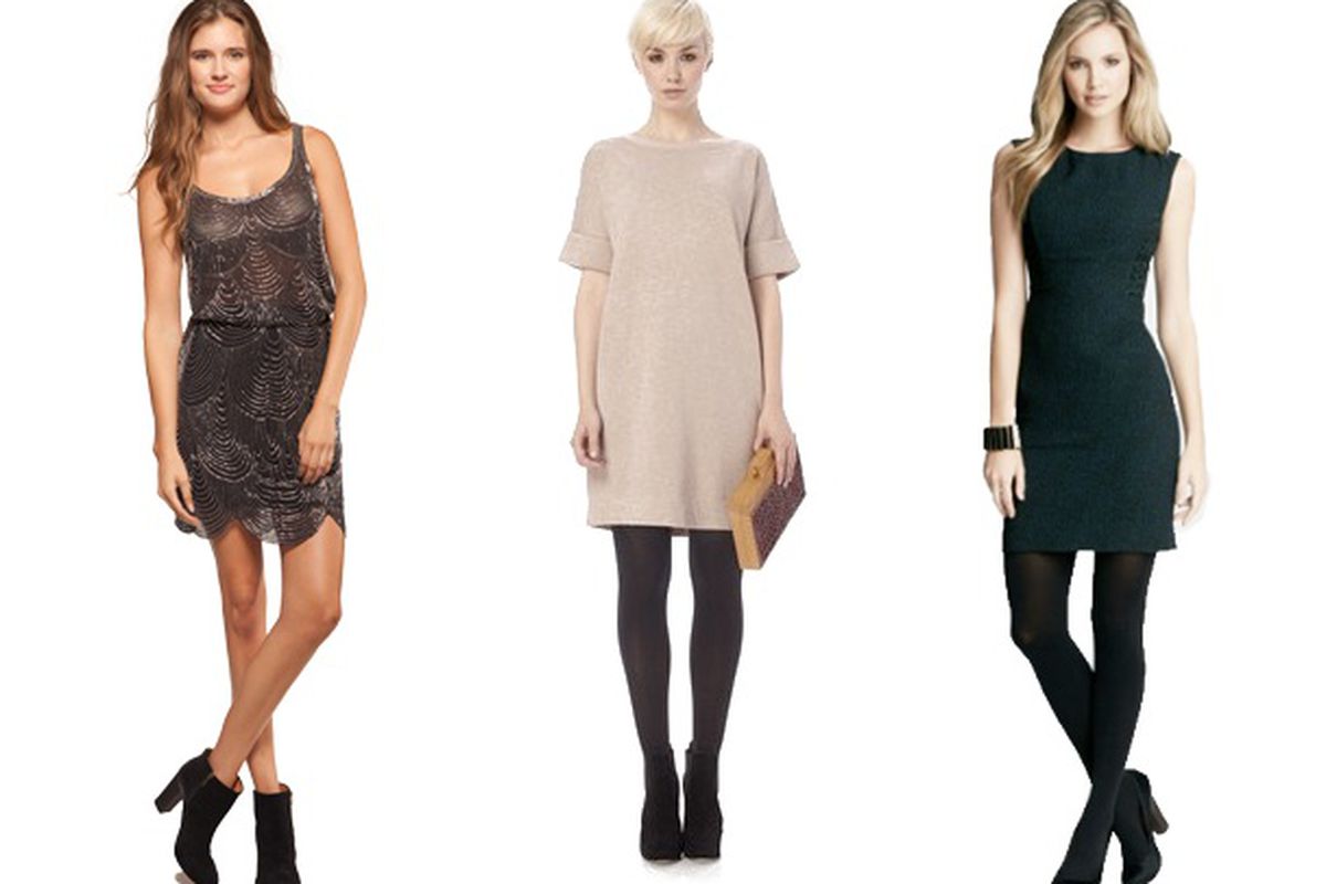 Dresses on sale from Joie, French Connection, and Ann Taylor