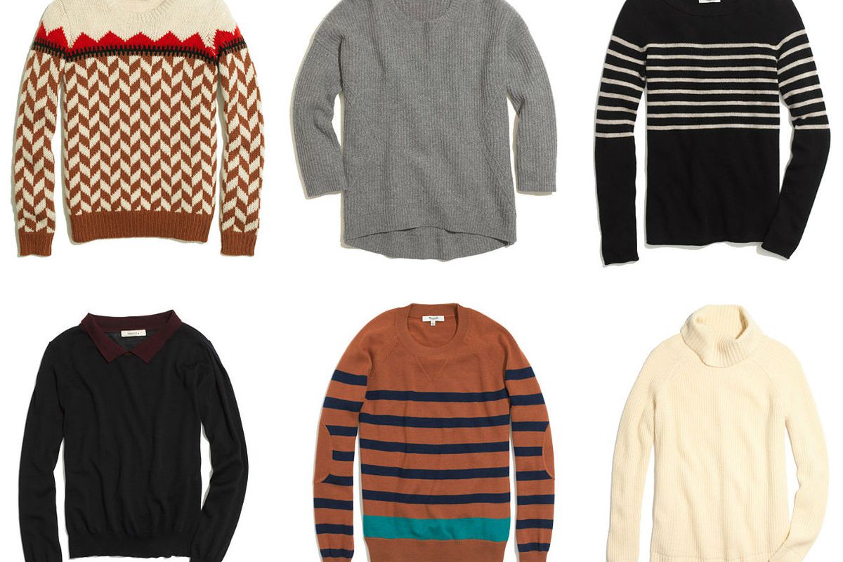 Six sweaters from <a href="https://www.madewell.com/madewell_category/SWEATERS.jsp">Madewell's sweater sale</a>