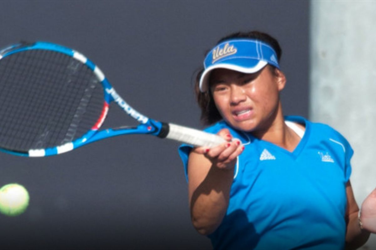 Chanelle Van Nguyen continues her perfect for the #1-ranked Bruins.  (Photo Credit: UCLA Athletics)