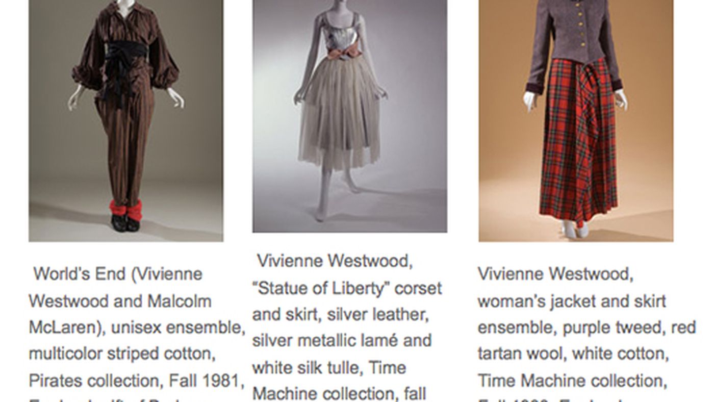A Vivienne Westwood Exhibit Hits FIT - Racked NY