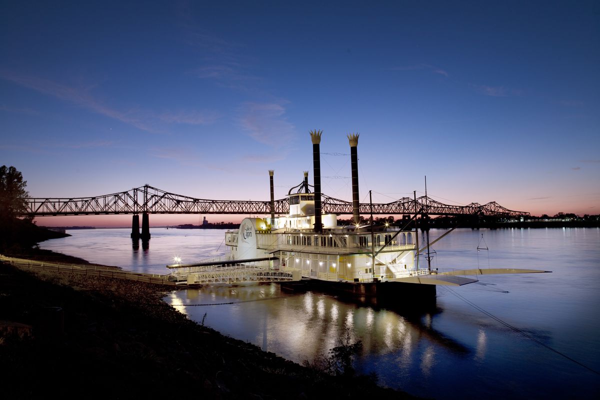 Casino Boat on the Mississippi River, Natchez, Mississippi