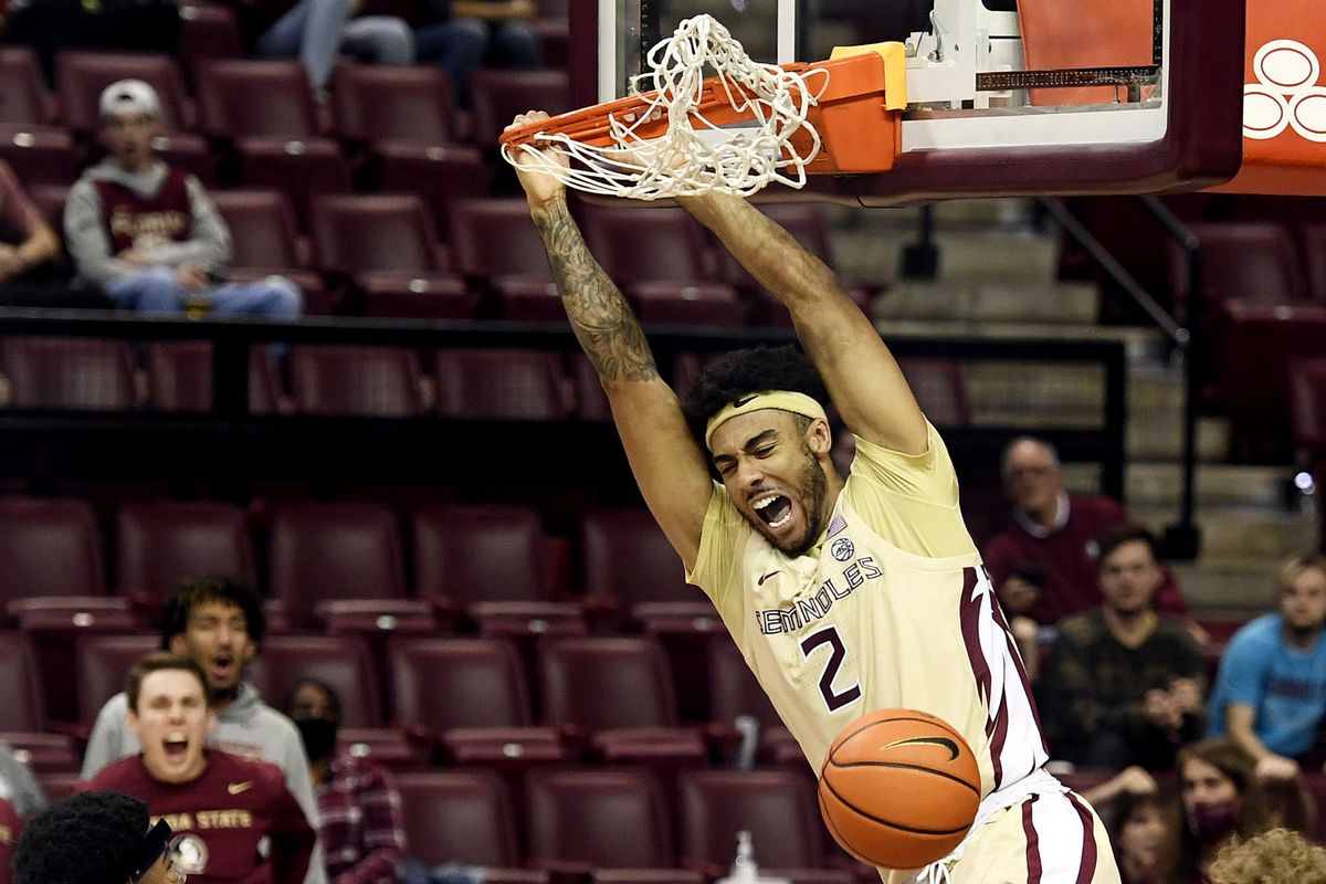 Florida State Seminoles guard Anthony Polite dunks an alley oop pass during the second half against the Lipscomb Bisons at Donald L. Tucker Center.