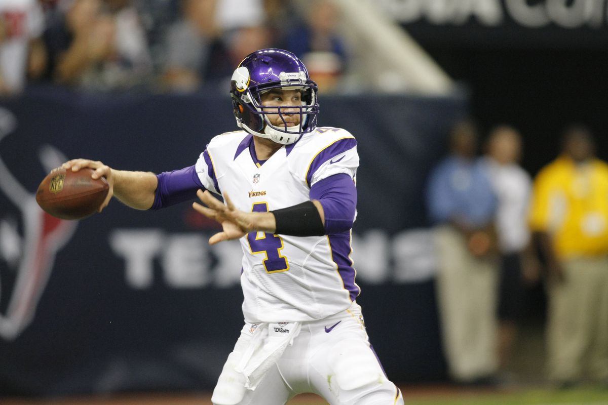 The Vikings thought enough of McLeod Bethel-Thompson to keep him on the 53-man roster, electing to cut veteran Sage Rosenfels instead. (Mandatory Credit: Brett Davis-US PRESSWIRE)