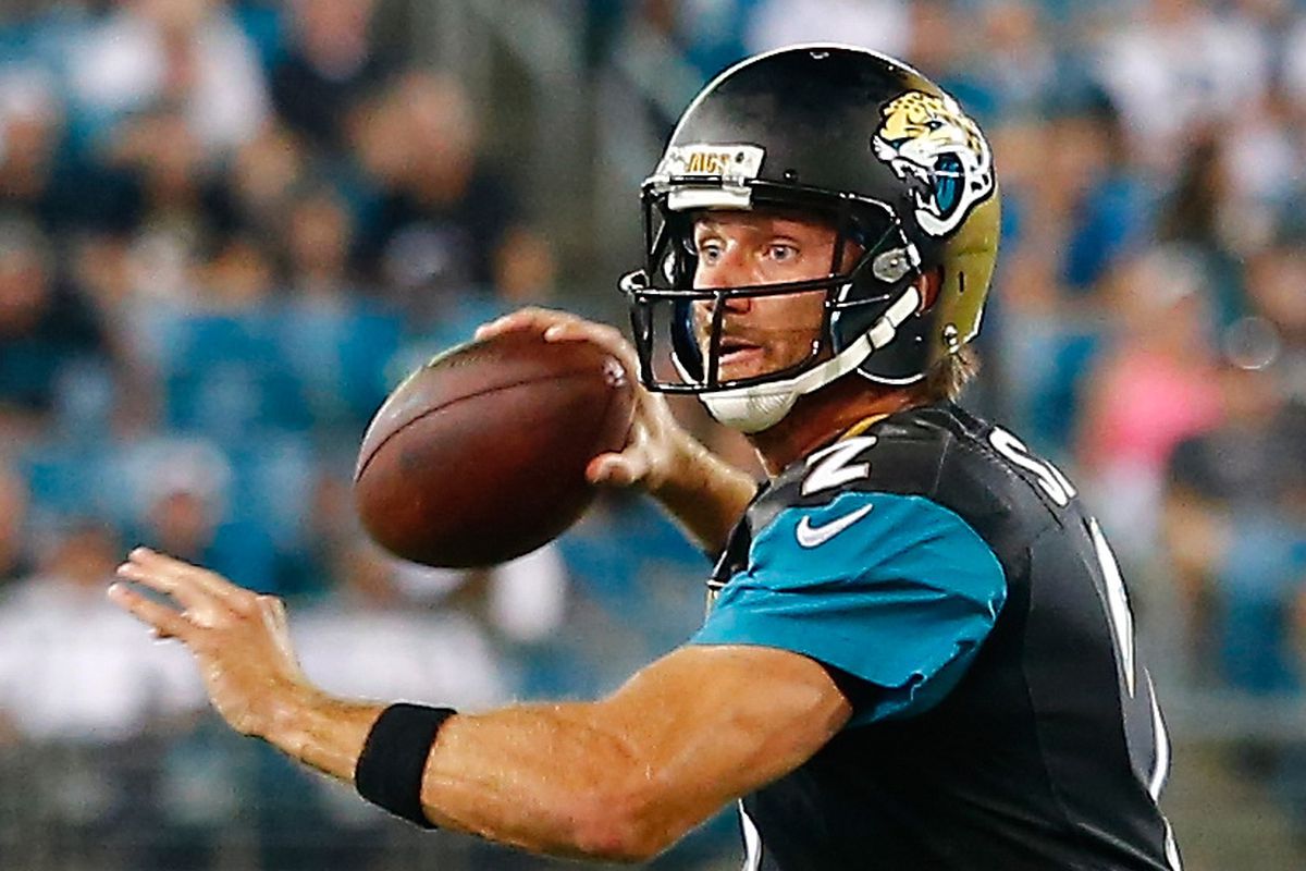 Ricky Stanzi during a preseason game with the Jaguars