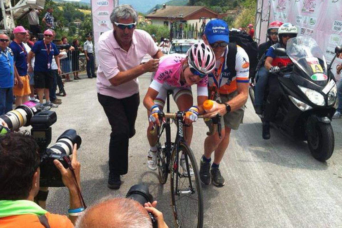 Marianne Vos after Stage 3, Giro Rosa 2013