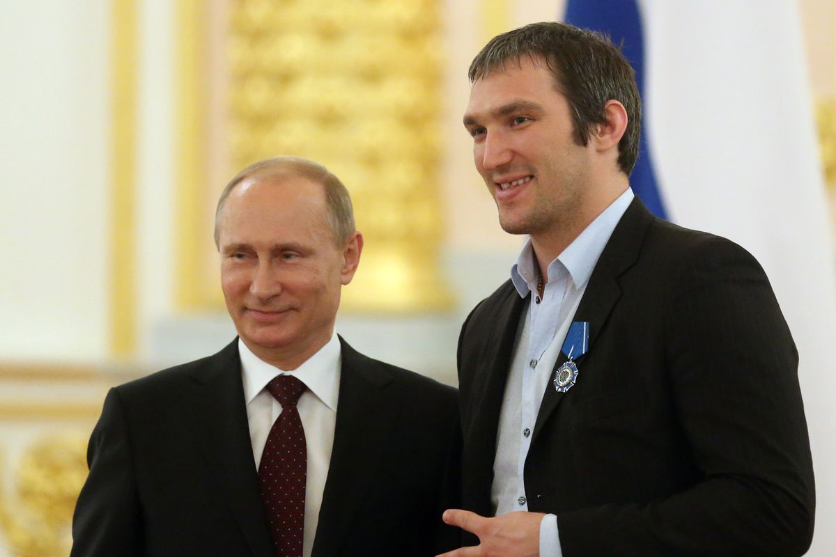 Russian President Vladimir Putin Meets National Ice Hockey Team